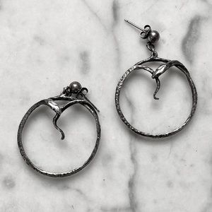 BloodMilk Ouroboros Snake Earrings
